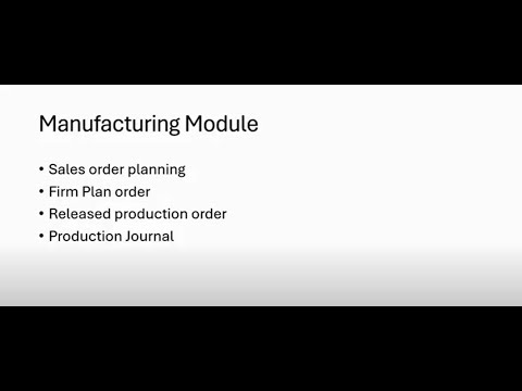 Manufacturing in Dynamics 365 Business Central: Pharma Module