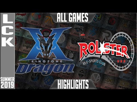 KZ vs KT Highlights ALL GAMES | LCK Summer 2019 Week 10 Day 3 | King-Zone DragonX vs KT Rolster