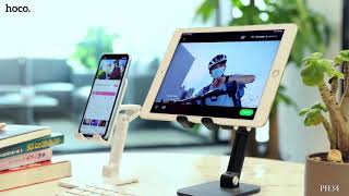 Hoco Verstelbare Opvouwbare Houder voor Smartphone en Tablet Wit Houders