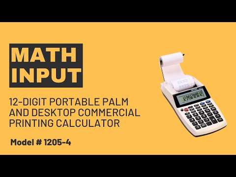 Math Input for the VICTOR® 12 Digit Portable Palm and Desktop Commercial Printing Calculator