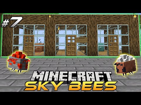 MINECRAFT SKY BEES | The Start of the Bee Village | EP 7 | Modded Minecraft 1.16.4