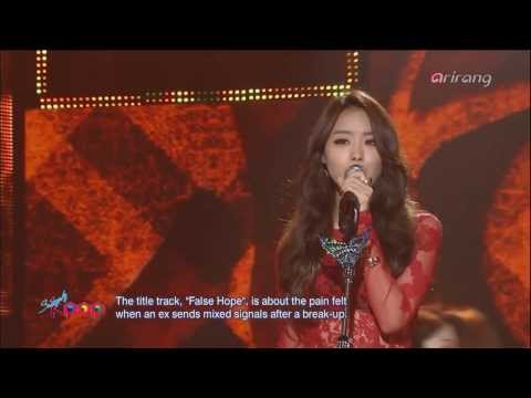 [131029] Song Ji Eun - Hope Torture + Interview @ ArirangTV Simply K-POP