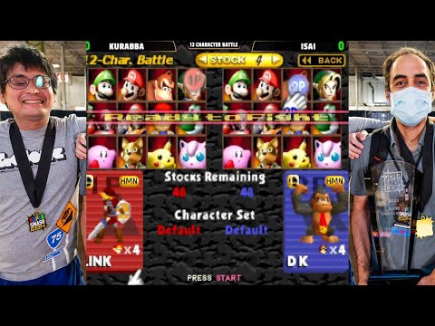 SSC 2023 - Isai Vs. Kurabba | 12 Character Battle - Super Smash Bros - SSB64