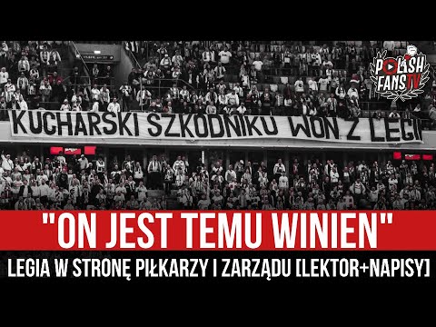 "ON JEST TEMU WINIEN" - Legia w stronę piłkarzy i zarządu [LEKTOR+NAPISY] (31.10.2021 r.)