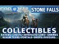 God of War - Stone Falls All Collectible Locations (Ravens, Chests, Artefacts, Shrines) - 100%