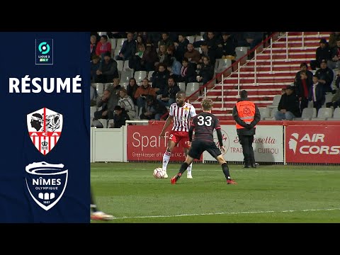 AC AJACCIO - NÎMES OLYMPIQUE (1 - 0) - Résumé - (ACA - NO) / 2021-2022