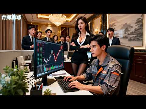 美女總裁股市崩盤即將破產，豈料竟被一個外帶小夥隨手敲個鍵盤拿下千億拯救！美女總裁看出他是商界大佬，攜億萬家產搶夫！#离婚成大佬