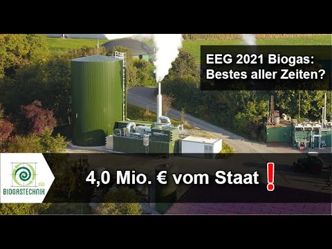 EEG 2021 Biogas: Wie du mit neuer Biogasanlage + flexiblem Speicherkraftwerk 4 Mio. € bekommst!