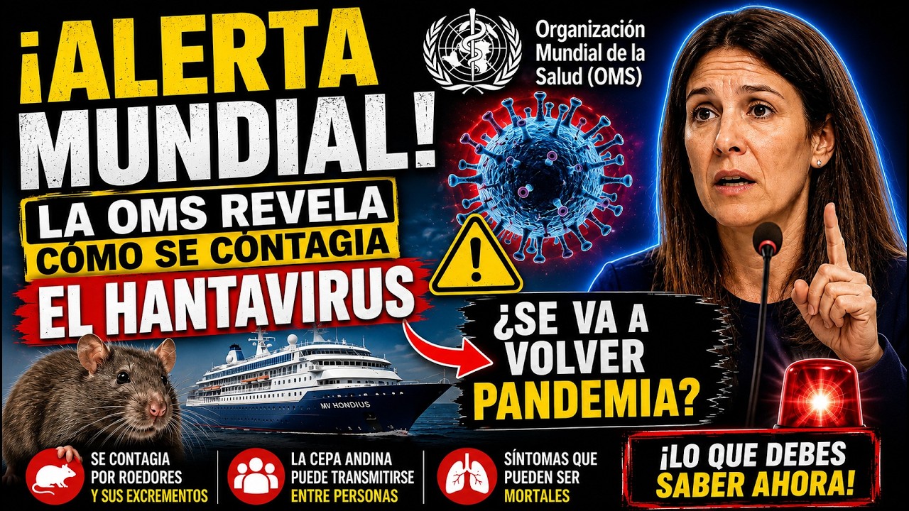 ALERTA MUNDIAL la OMS revela cómo se PROPAGA EL HANTAVIRUS