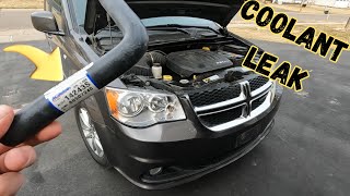 Dodge Grand Caravan Coolant Leak - Simple Fix! Chrysler T&C #dodge #pentastar #coolant
