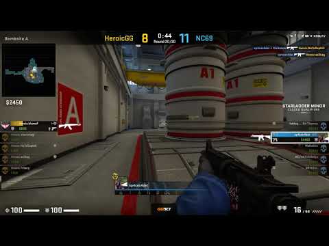 CS:GO - Styko 1V3 vs Heroic (Europe Minor Closed Qualifier - Map 3)
