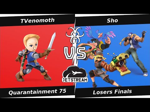 Quarantainment 75 Losers Finals - TVenomoth (Mii SwordFighter) Vs Sho (Min Min, Terry, Banjo) - SSBU