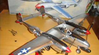 preview picture of video 'p-38 lightning on 1:48 scale'