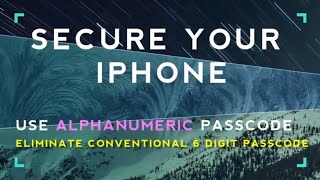 How to Secure iphone || Alternative to 6 digit passcode !