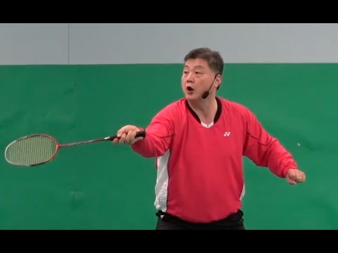 62 Hitting Action Forehand Brush Net Kill When Shuttlecock is very tight to net