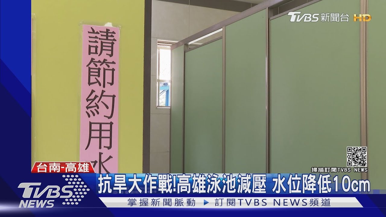 省水大作戰!台南停水44小時改用「免洗碗」 高雄泳池水位降10公分