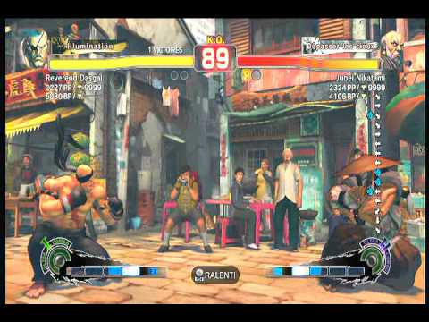 SSFIV AE : Gouken (Jubei Nikatami) vs Sagat (Reverend Dasgal)