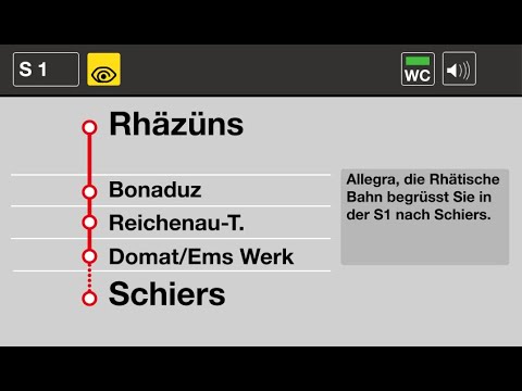 RhB Ansagen » S1 Rhäzüns — Schiers (2023) | SLBahnen