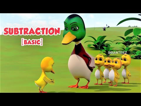 Basic Math for Kids | Basic Subtraction - Part 1 | Preschool and Kindergarten Learning Videos