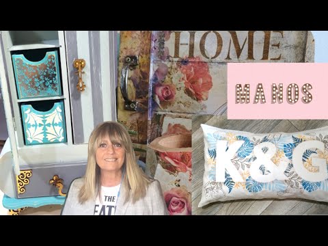 ManosalaObraTv 2020 Programa 31 - Sellos -   Decoupage  Pintura Decorativa - Pintar Muebles
