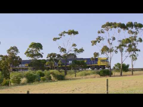 Pacific National PM6 Container Freight Train (28/11/2016) - PoathTV Australian Railways