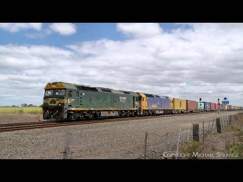 7902V Mildura Container Train With G539 & G540 At Gheringhap (1/11/2024) - PoathTV Railways