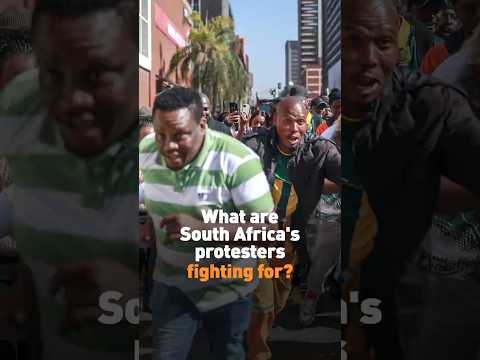 What are South Africa's protesters fighting for?