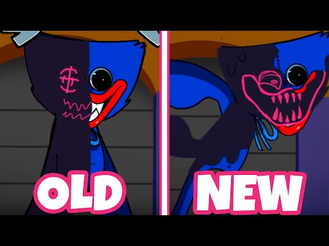 Huggy Wuggy(Playtime) - OLD vs NEW (FNF Poppy Playtime Mod Hard/FNF Poppy Playtime Corrupted)