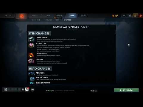 Dota 2 7.33D update and changes !