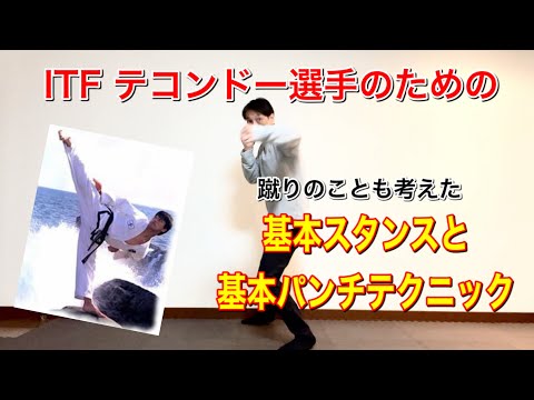 ITFテコンドー選手のための基本スタンスと基本パンチテクニック／蹴りのことも考えた