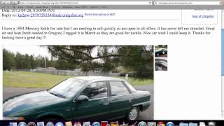 Craigslist Oregon Coast Used Cars - How to Set the Search Under $1900