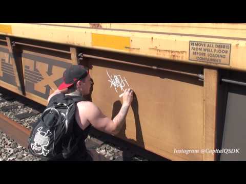 GRAFFITI - KEEP6 - SDK 2015 #6 - HANDSTYLES TIMELAPSE - TRAINS