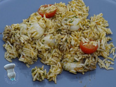 Recette de salade de riz aux seiches, en persillade