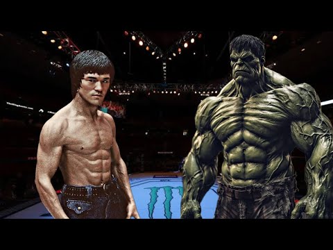 BRUCE LEE VS THE HULK 😱🔥😰🥶*WARZONE* (EA SPORTS UFC 4) UFC KNOCKOUTS | BRUCE LEE FIGHT | UFC 2023
