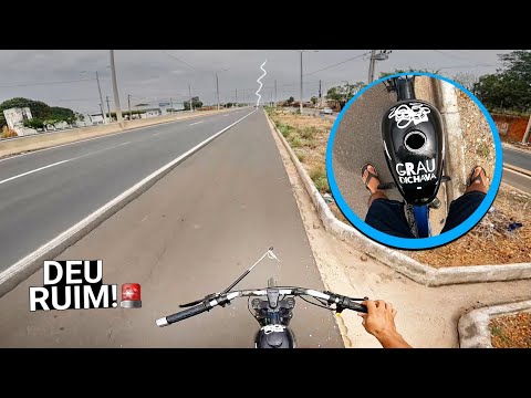 The gas ran out in the middle of the highway!