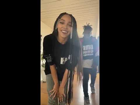 Tinashe with braids, dance moves IG Live 2020