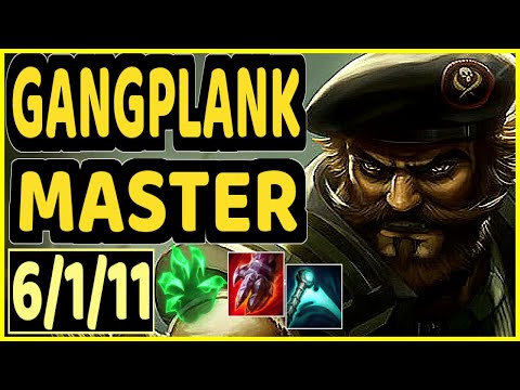 TRUKLAX (GANGPLANK) - 6/1/11 KDA GAMEPLAY - EUW Ranked MASTER