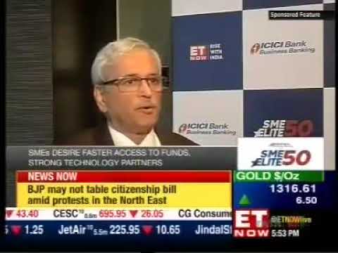 DesignTech Systems Ltd ranked amongst “ SME ELITE 50 ” by ICICI Bank and CRISIL.