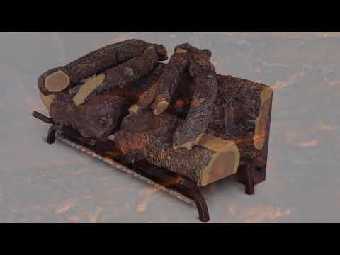 Modern Flames - 26" Sunset Charred Oak Electric Fireplace Log Set Insert - SCO-26EL