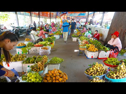 Cambodian Best Countryside Street Food - Grilled Corn, Fish, Pickles, Guava,& More
