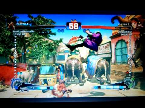 MokkoriMokomiti [Bison] vs Ryukichikun [Ryu] SSF4 Japanese Online Ranked Matches