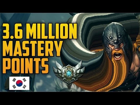 Silver OLAF 3,600,000 MASTERY POINTS- Spectate Highest Mastery Points on Olaf