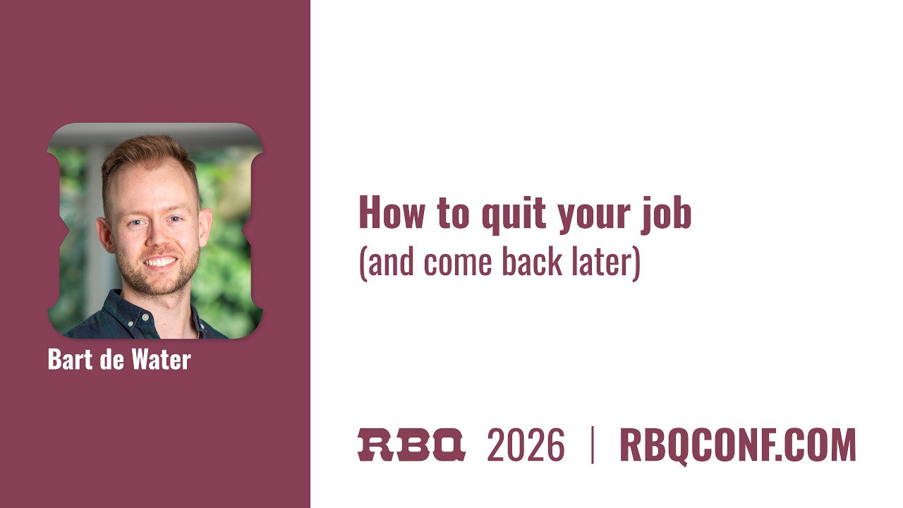 How to quit your job (and come back later) by Bart de Water
