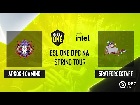 Dota2 - Arkosh Gaming vs 5RATFORCESTAFF - Game 1 - ESL One DPC NA Spring