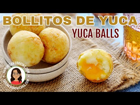 BOLLITOS DE YUCA 🇩🇴 CHEESE-STUFFED CASSAVA BALLS