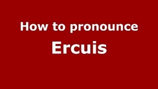 How to pronounce Ercuis