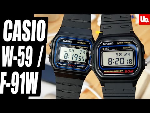 Casio W59 vs F91W - 50m Water Resistance Triumphs!