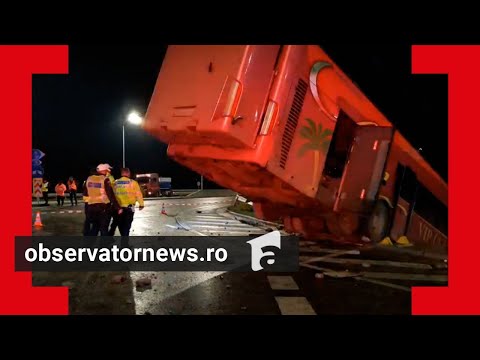 Planul Roşu, activat seara trecută după ce un autocar cu 24 de ucraineni s-a răsturnat în Brăila