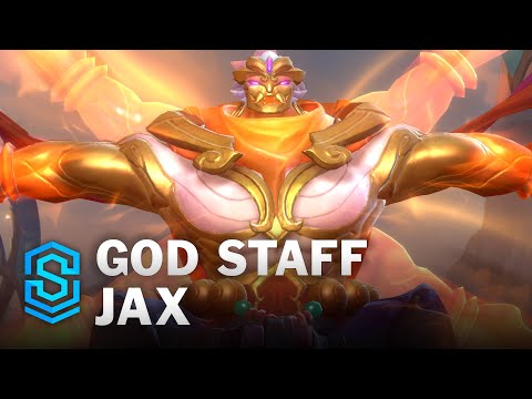 God Staff Jax Wild Rift Skin Spotlight