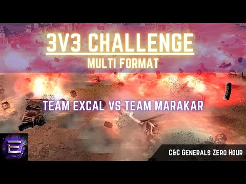 🔴 LIVE | Team ExCaL vs Team Marakar | First ever multiformat 3v3 challenge by Ali | C&C Zero Hour